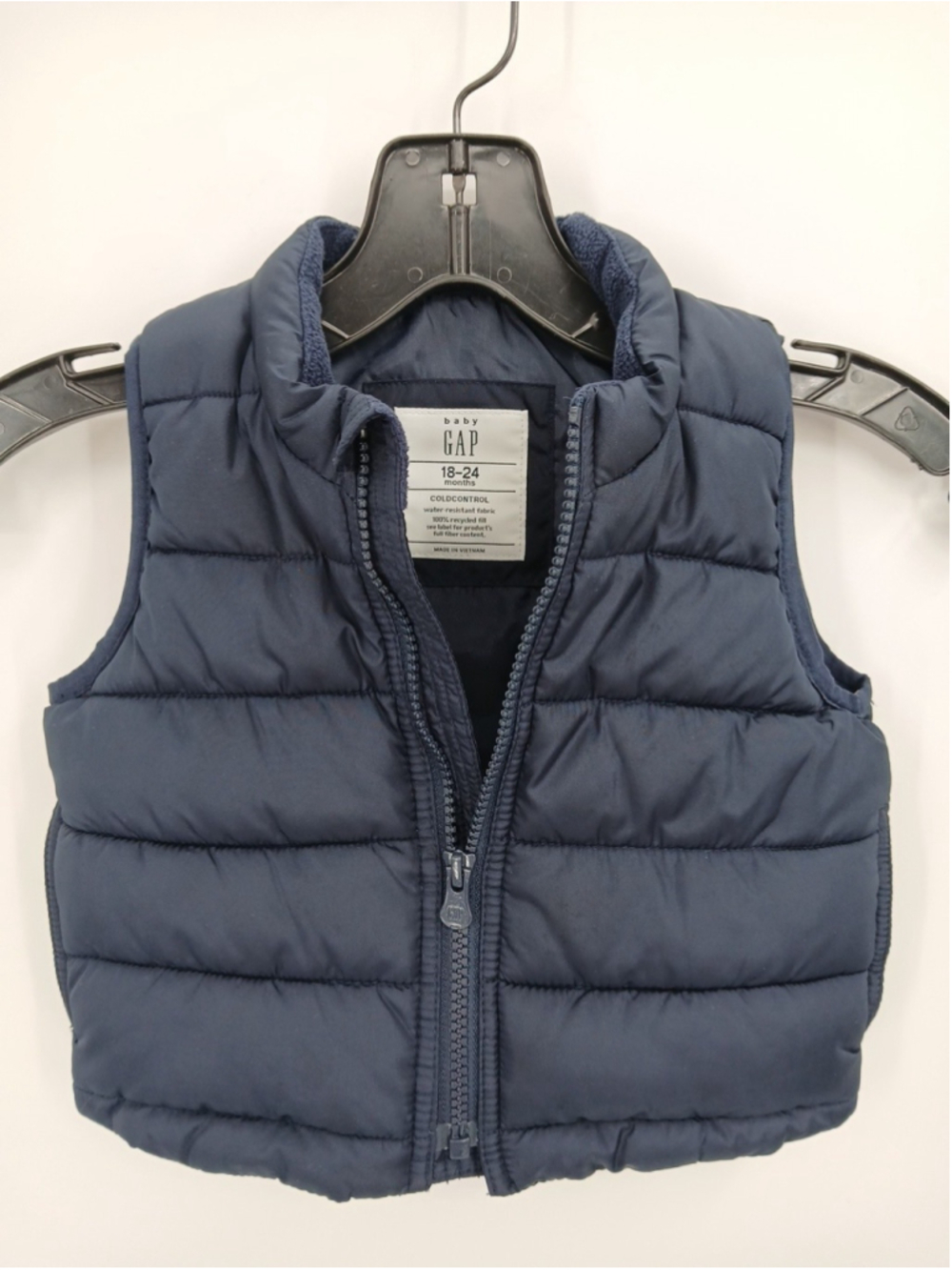 Baby Gap Puffer Navy Vest Cold Control Unisex Size 18 To 24 Months